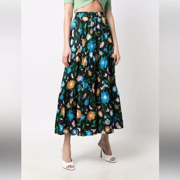 New KATE SPADE Floral Garden Cloqué Skirt 🌸 Sz Small NWT